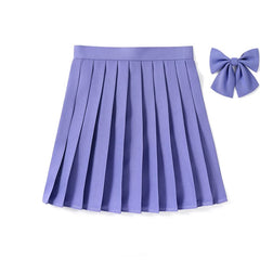 cutiekill-skirt-bow-jk-candy-color-school-uniform-skirt-c00184