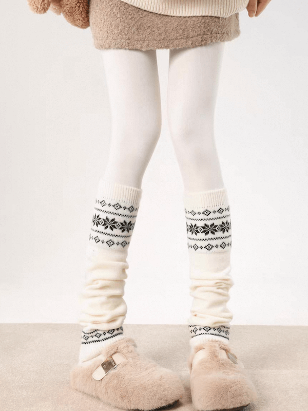 snowflake-vintage-knit-leg-warmers-c0528