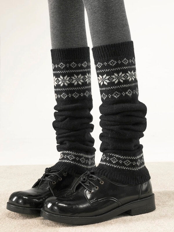 snowflake-vintage-knit-leg-warmers-c0528