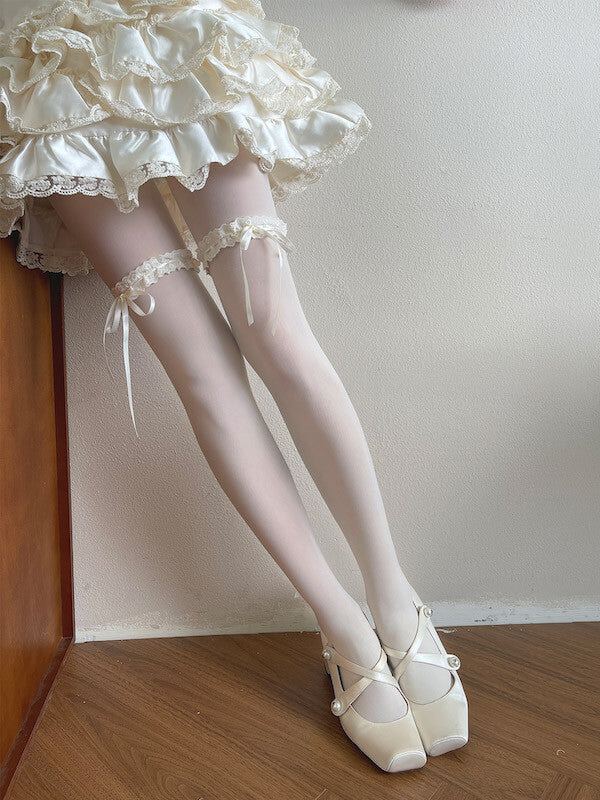 cutiekill-soft-cream-lace-ribbon-garter-velvet-tights-c0516
