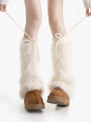 cutiekill-soft-furry-lace-up-leg-warmers-c0501