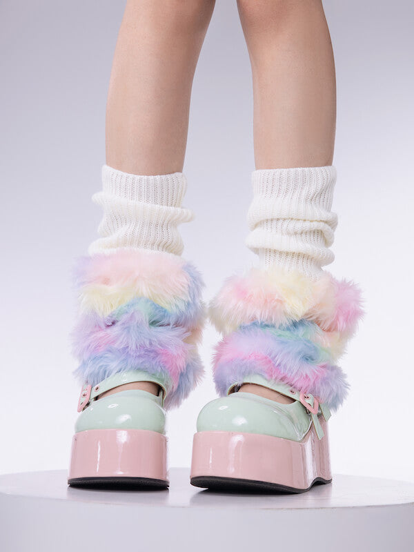 cutiekill-soft-rainbow-fluffy-leg-warmers-c0216