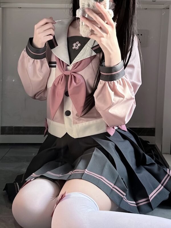 cutiekill-soft-sakura-grey-pink-jk-uniform-set-jk0070