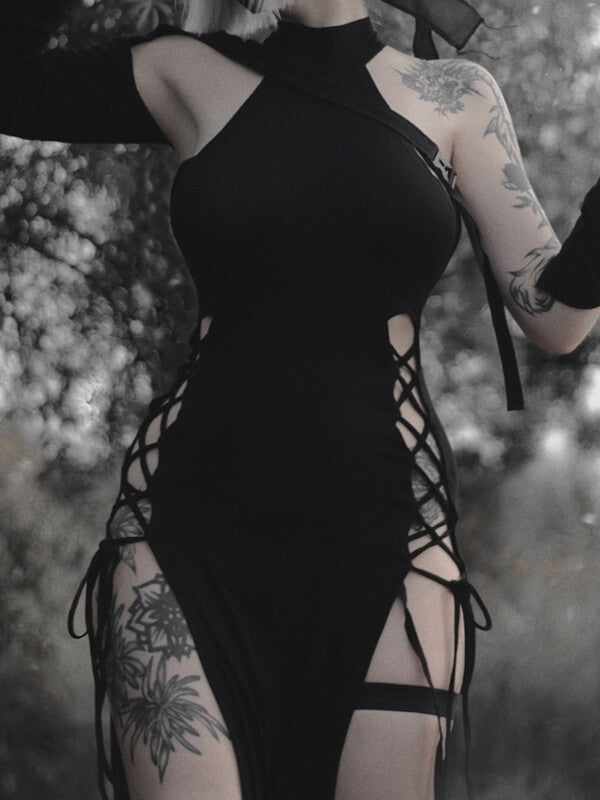 cutiekill-spicy-goth-high-slit-dress-ah0423