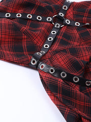 cutiekill-spicy-goth-red-plaid-dress-ah0081
