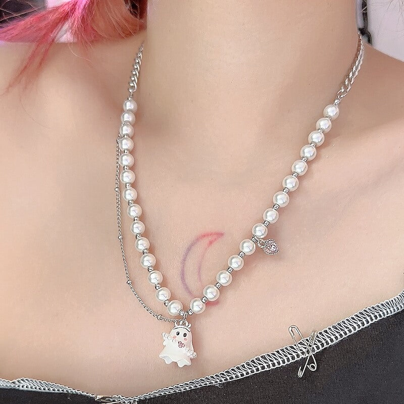 cutiekill-spooky-ghost-necklace-bracelet-ah0453