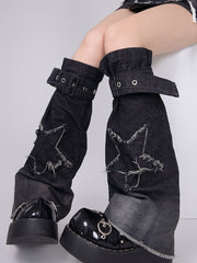 cutiekill-star-vintage-denim-leg-warmers-c0344