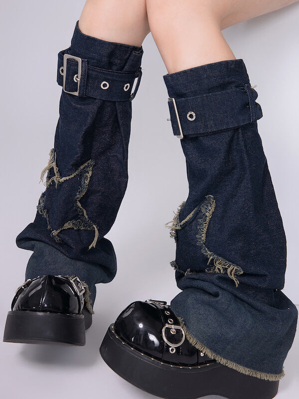 cutiekill-star-vintage-denim-leg-warmers-c0344