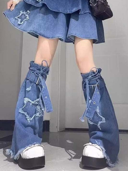 cutiekill-stars-y2k-denim-leg-warmers-c0324-2