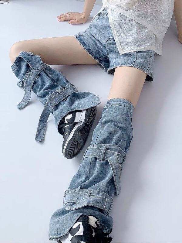 cutiekill-street-fashion-y2k-denim-leg-warmers-c0076