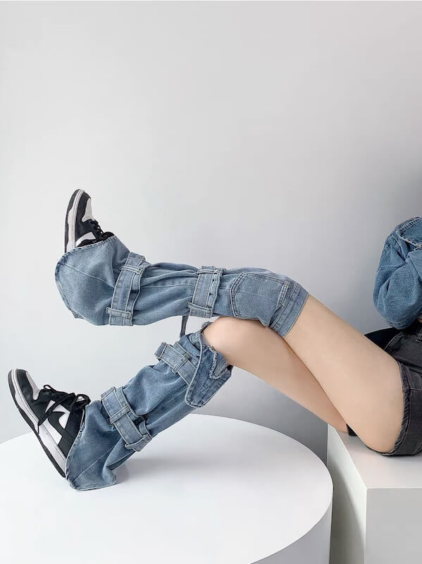 cutiekill-street-fashion-y2k-denim-leg-warmers-c0076