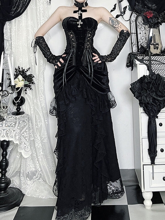 cutiekill-victorian-darkness-ruffled-lace-skirt-ah0879