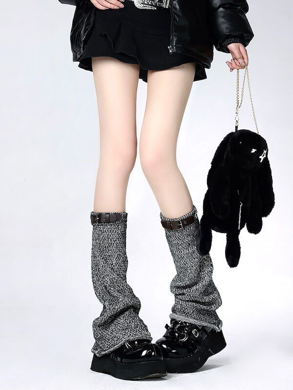 cutiekill-vintage-buckle-grey-leg-warmers-c0345