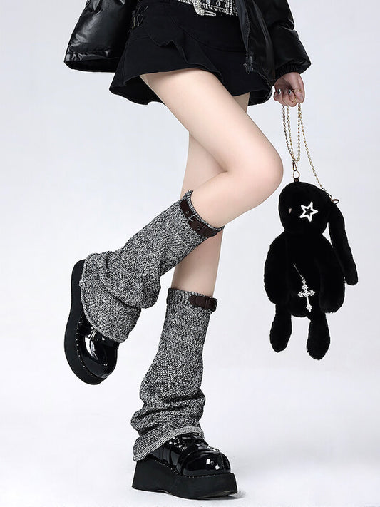 cutiekill-vintage-buckle-grey-leg-warmers-c0345