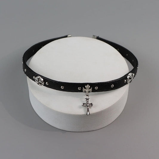 cutiekill-vintage-cross-punk-choker-ah0634