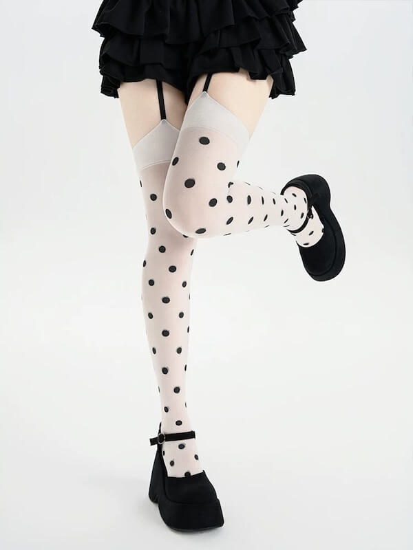 cutiekill-vintage-dots-garter-tights-c0495