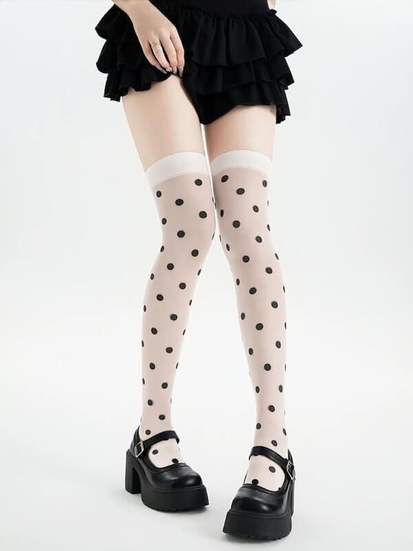 cutiekill-vintage-dots-garter-tights-c0495