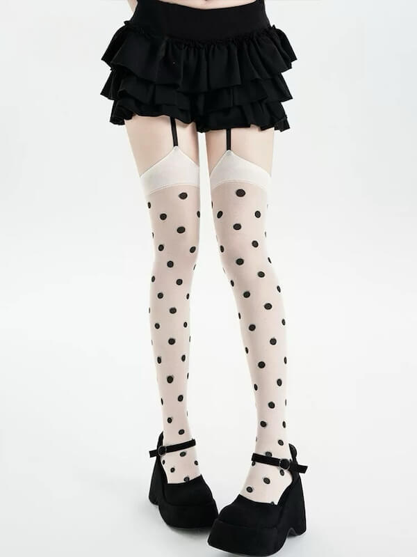 cutiekill-vintage-dots-garter-tights-c0495