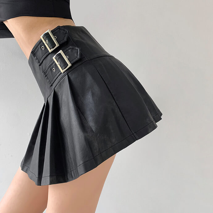 cutiekill-vintage-girl-buckle-skirt-om0245