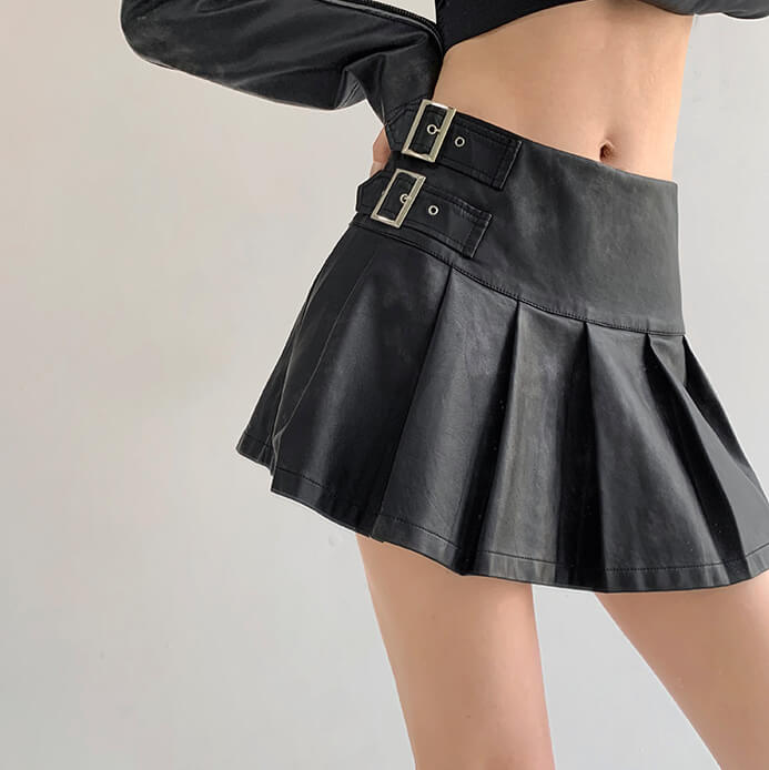 cutiekill-vintage-girl-buckle-skirt-om0245