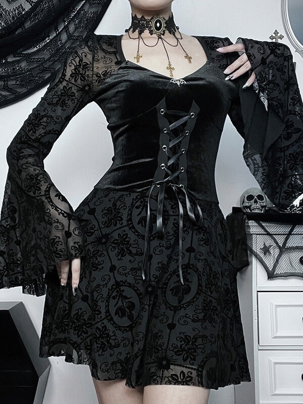 cutiekill-vintage-goth-ribbon-dress-ah0427