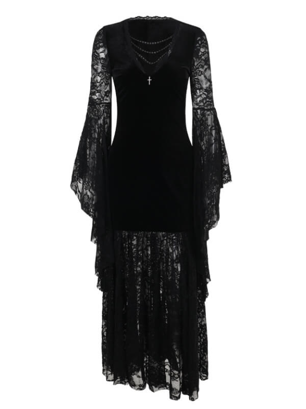 cutiekill-witchy-elegance-rose-lace-dress-ah0748