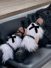 cutiekill-y2k-angel-furry-leg-warmers-c0356
