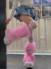 cutiekill-y2k-angel-furry-leg-warmers-c0356
