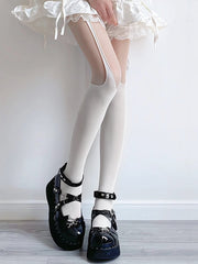 Y2K Baddie Irregular Cutout Tights