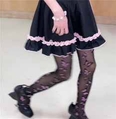 cutiekill-y2k-butterfly-embroidery-tights-c0283