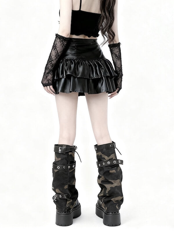 cutiekill-y2k-camo-strap-leg-warmer-c0499