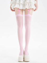 cutiekill-y2k-cross-garter-tights-c0493
