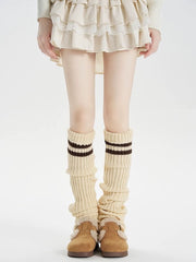 cutiekill-y2k-double-stripe-over-knee-knit-leg-warmers-c0258