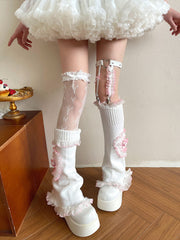 cutiekill-y2k-gothic-doll-ruffled-leg-warmers-c0556