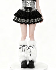 cutiekill-y2k-pom-poms-fluffy-faux-fur-leg-warmers-c0465