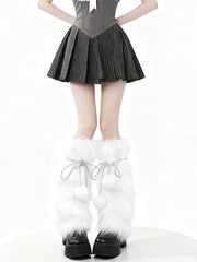 cutiekill-y2k-pom-poms-fluffy-faux-fur-leg-warmers-c0465
