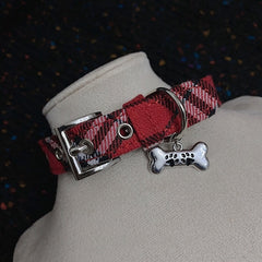 cutiekill-y2k-red-plaid-bone-choker-ah0651