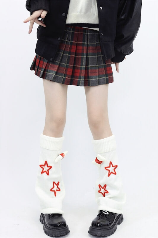 cutiekill-y2k-stars-bone-leg-warmers-c0111