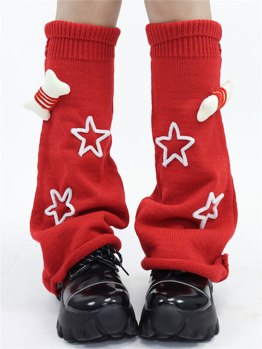 cutiekill-y2k-stars-bone-leg-warmers-c0111 600