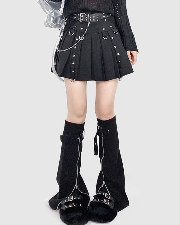 cutiekill-zipper-buckle-leg-warmers-c0332