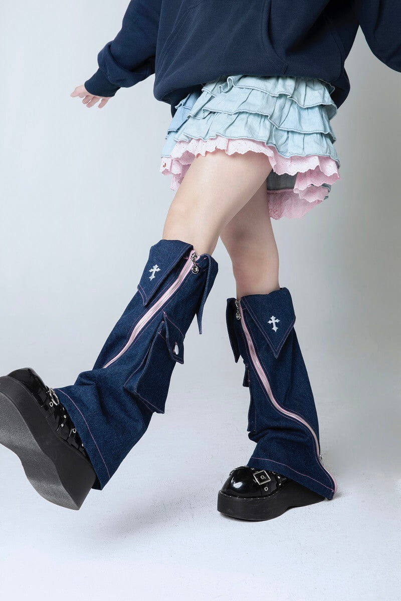 cutiekill-zipper-denim-leg-warmers-c0327