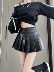 hot-girl-faux-leather-pleated-skirt-om0406