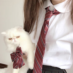 JK girl short sleeve doll collar uniform blouse