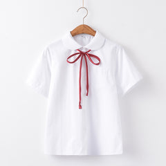 JK girl short sleeve doll collar uniform blouse