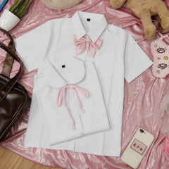 JK girl short sleeve doll collar uniform blouse