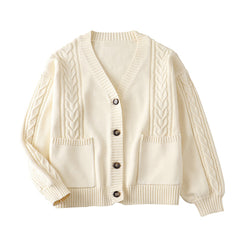 JK winter fluffy warm uniform cardigan