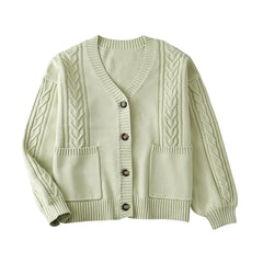 JK winter fluffy warm uniform cardigan