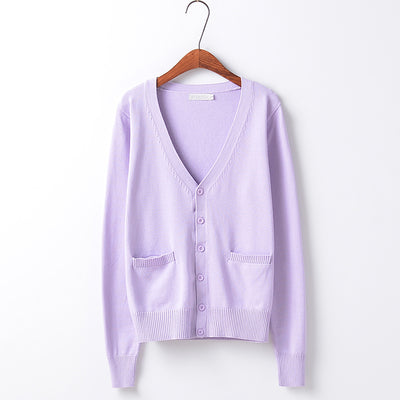 [Normal thin] JK pure candy knit cardigan