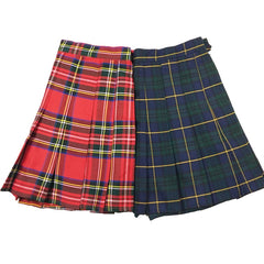 Romantic vintage plaid mini skirt