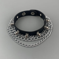 cuteikill-vintage-goth-chains-rivet-bracelet-ah0110